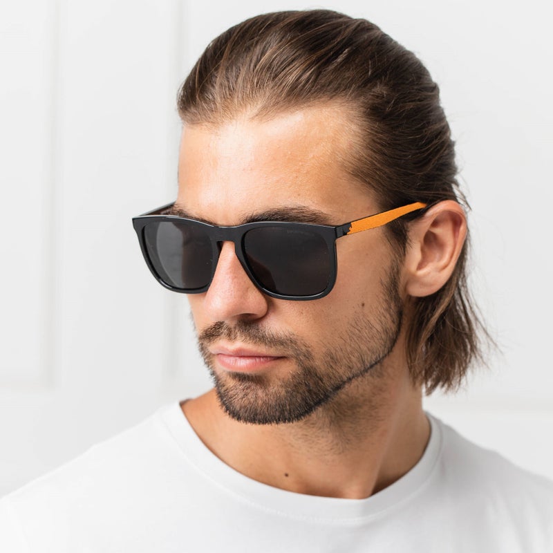 Armani EA4132F 501787 57 Sunglasses for Men - Polarized Grey Lens with Black Square Frame - Luxury Italian Eyewear - UV400 Protection - Image 5